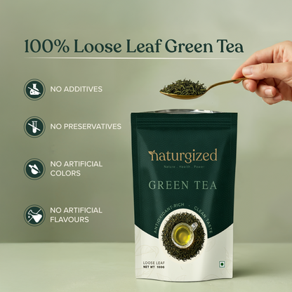 Naturgized Premium Whole Leaf Green Tea - 100g