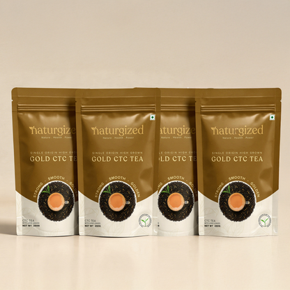 Naturgized Gold CTC Tea with Orthodox Long Leaves